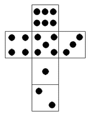 Spots on a dice