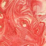 Rough paper marbled with thinned oil paint on water